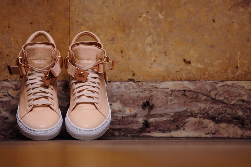 Shoes | “Veg Tan/Rose Gold” by Ronnie Fieg x Buscemi 100mm
