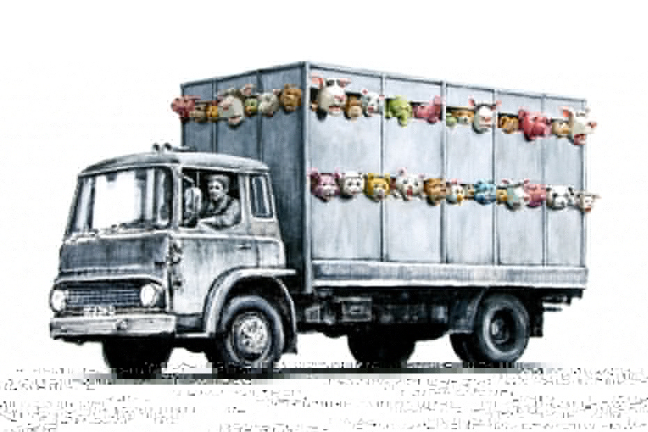 Art|Banksy “Meat Truck” Art Work