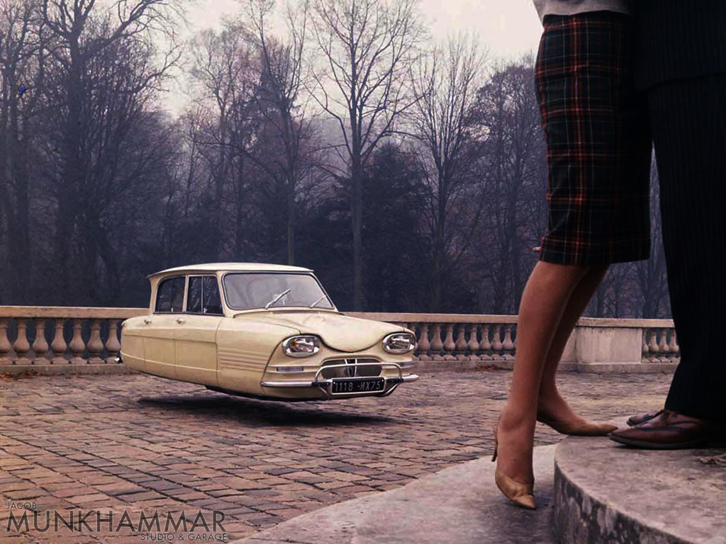 Art| Flying Citroen Car Series by  Jacob Munkhammer
