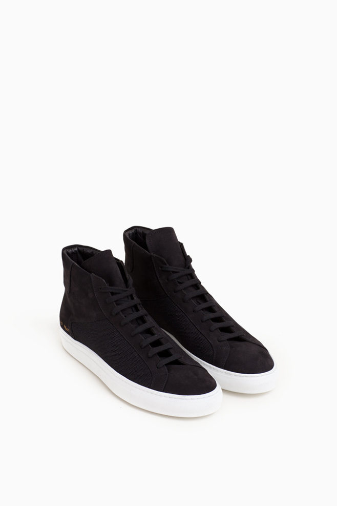 Fashion| Common Projects Black Achilles Premium High Sneaker
