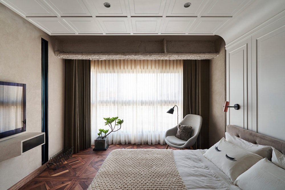 Design| Taiwanese Apartment Mixes Classic Material w/ Modern Design