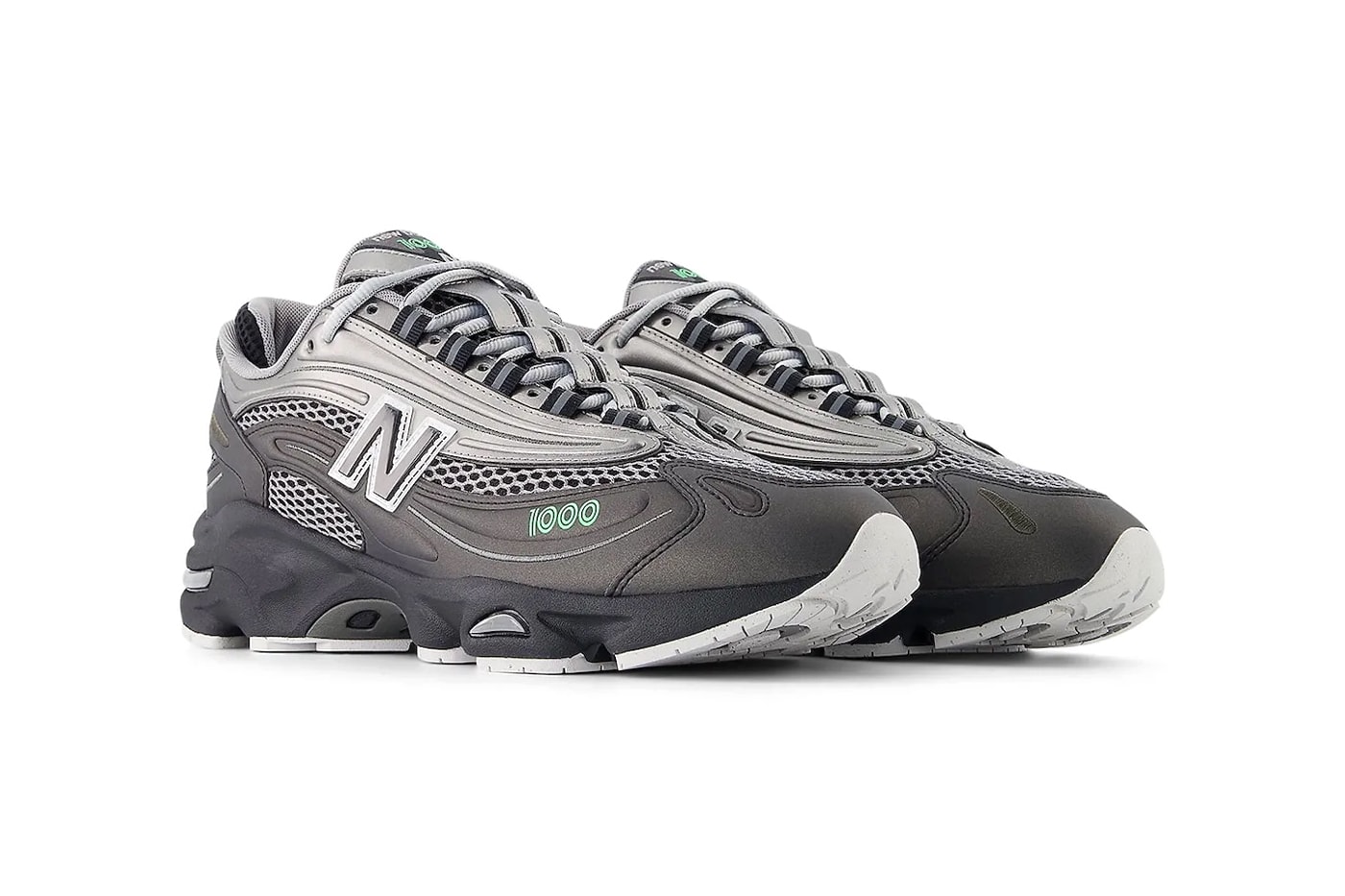 Footwear| Here Is An In-Depth Look At New Balance’s 1000 “Dark Silver Metallic/Lime Leaf”