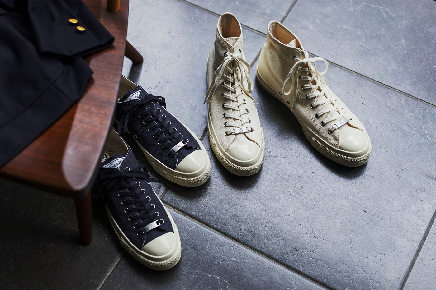 Footwear| Brooks Brothers x Converse Re-Imagine The All Star Aged OX & Hi